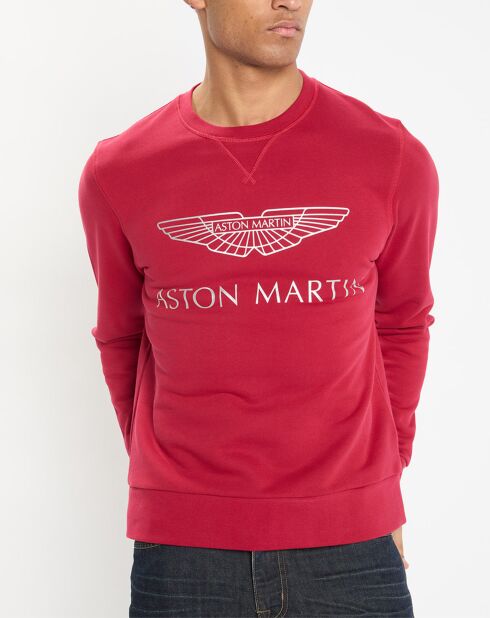 Sweat col rond Aston Martin Racing rouge