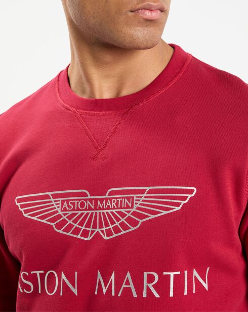 Sweat col rond Aston Martin Racing rouge