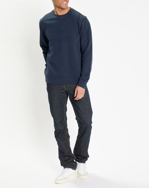 Sweat col rond Aston Martin Racing bleu marine