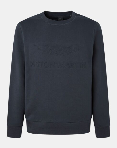 Sweat col rond Aston Martin Racing bleu marine
