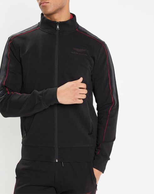 Sweat zippé col montant noir