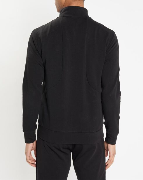 Sweat zippé col montant noir