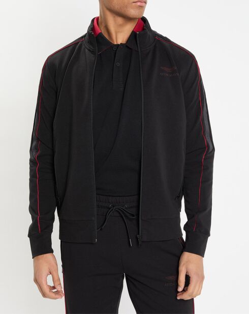 Sweat zippé col montant noir