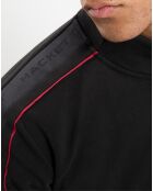 Sweat zippé col montant noir