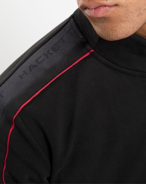 Sweat zippé col montant noir
