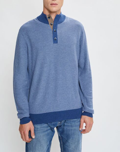 Pull col montant Armur bleu moyen