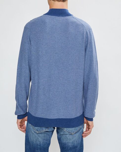 Pull col montant Armur bleu moyen