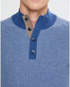 Pull col montant Armur bleu moyen