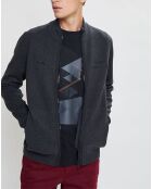 Gilet blouson en Laine mélangée Aston Martin Racing gris