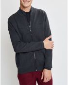 Gilet blouson en Laine mélangée Aston Martin Racing gris