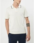 Polo en maille Coton & Soie beige