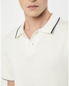 Polo en maille Coton & Soie beige