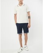 Polo en maille Coton & Soie beige