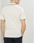 Polo en maille Coton & Soie beige
