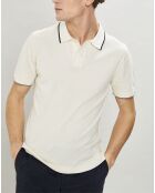 Polo en maille Coton & Soie beige