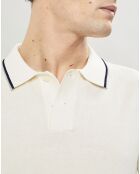 Polo en maille Coton & Soie beige
