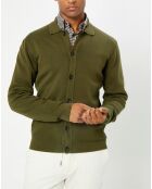 Cardigan en Maille kaki