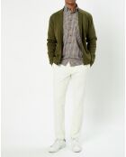 Cardigan en Maille kaki
