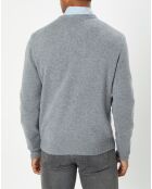 Pull 100% Laine d'Agneau col V gris clair