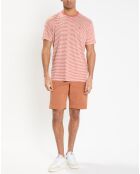 Bermuda en Twill Regular Fit uni orange