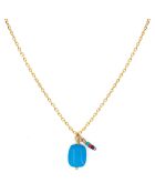 Collier Oya en Laiton doré & Turquoise