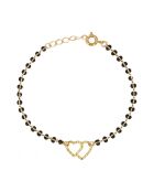 Bracelet Double Heart en Laiton doré