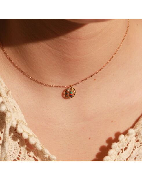 Collier Flora en Laiton doré
