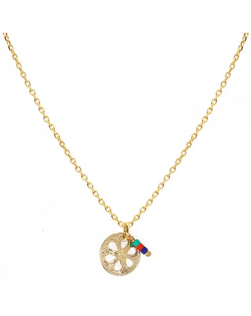 Collier Flora en Laiton doré