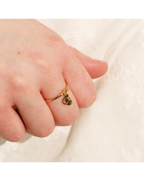 Bague Dona en Laiton doré & Cristal