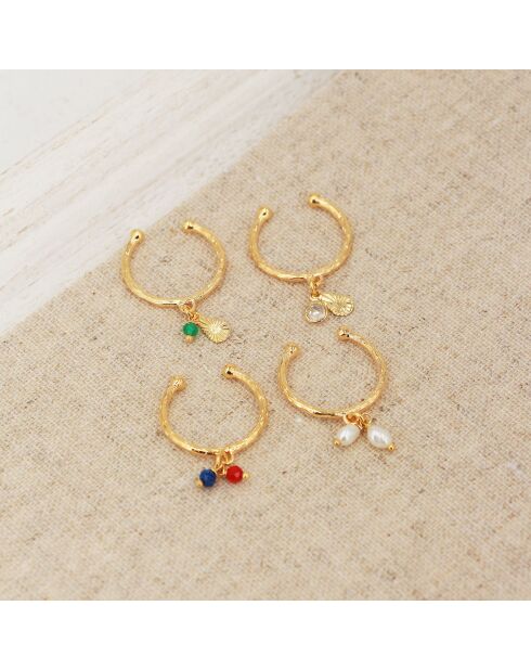 Bague Dona en Laiton doré & Cristal