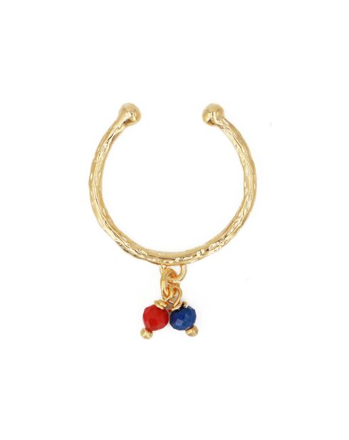 Bague Dona en Laiton doré & Lapis