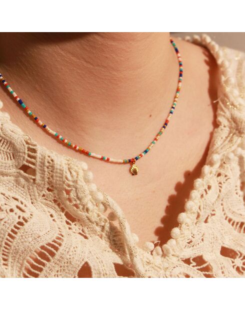 Collier Miyuki Summer Coquillage en Laiton doré