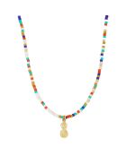 Collier Miyuki Summer Ananas en Laiton doré