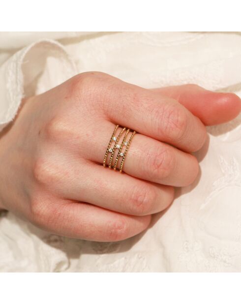 Bague Rania en Laiton doré