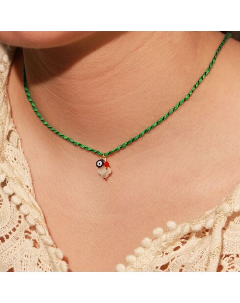 Collier Summer Grigri en Laiton doré