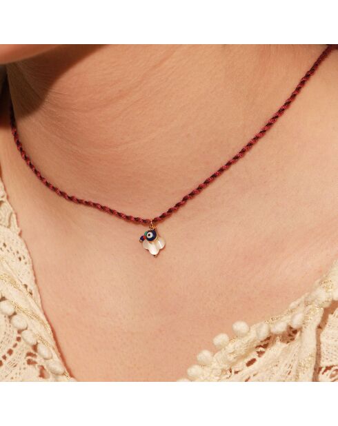 Collier Summer Grigri en Laiton doré