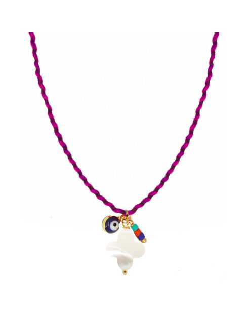 Collier Summer Grigri en Laiton doré