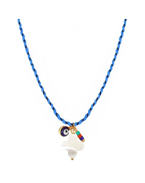 Collier Summer Grigri en Laiton doré