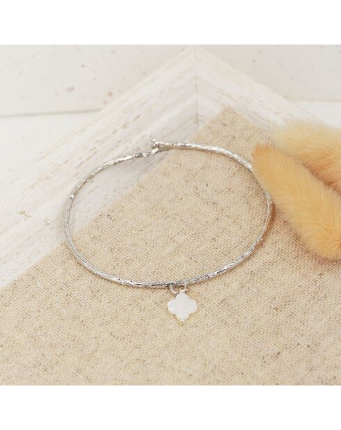 Bracciale a forma di fiore in ottone dorato