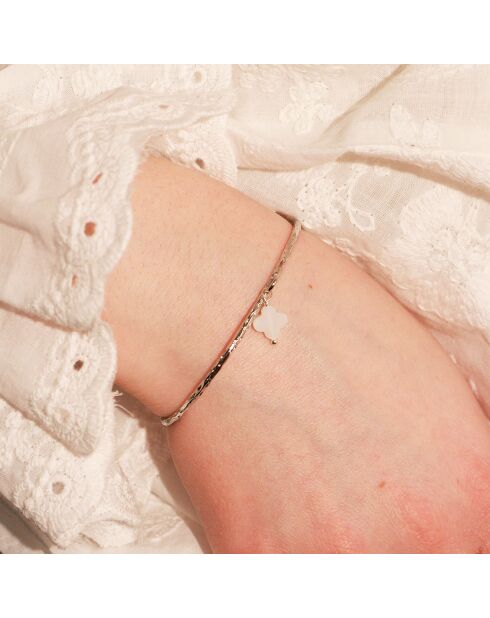 Bracciale a forma di fiore in ottone dorato
