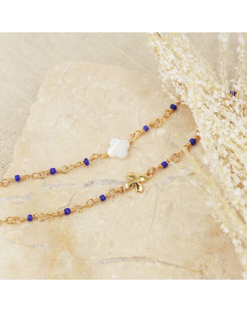 Bracelet Jaïpur Flower en Laiton doré
