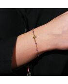 Bracelet Jaïpur Flower en Laiton doré