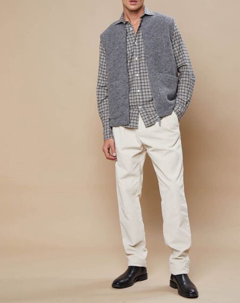 Pantalon en Velours côtelé Tom craie