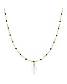 Collier Cross en Laiton doré