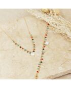 Bracelet Boho Trèfle en Laiton doré