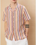 Chemise 100% Lin slim Slam baby rose