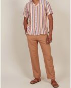 Chemise 100% Lin slim Slam baby rose