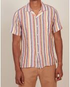 Chemise 100% Lin slim Slam baby rose