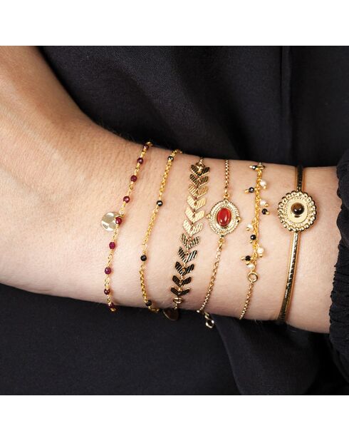 Bracelet New Pia en Laiton doré