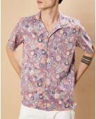 Chemise Slim Slam reverse floral